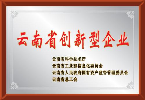  云南省创新型试点企业 